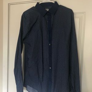 Express Men’s L Extra Slim Dress Shirt 16-16 1/2